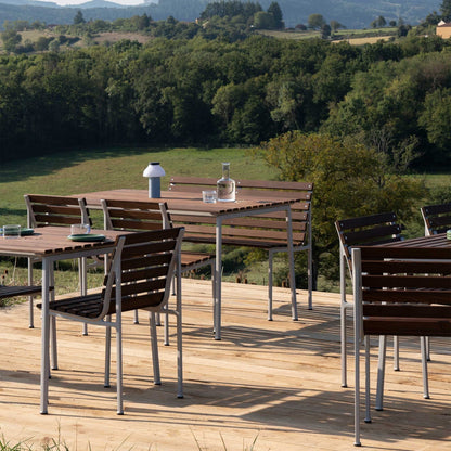 Traverse Dining Gartenbank mit Armlehnen