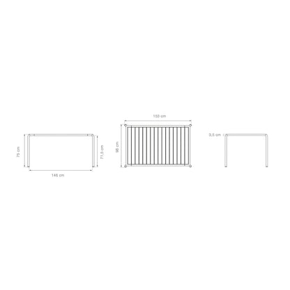 Avanti Gartenesstisch 153x98cm