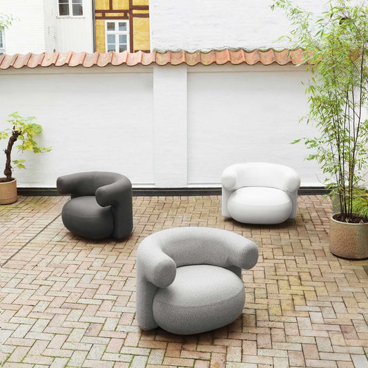 Burra Outdoor Lounge Chair Weiß