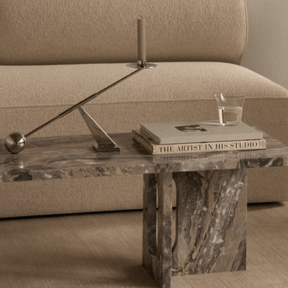 Androgyne Couchtisch Gestell Marmor 120x45cm