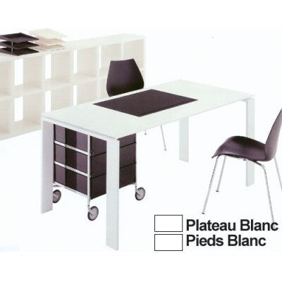 Four Tisch 223x79x72cm Weiß