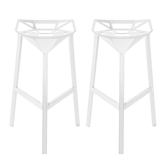 Stool One Hocker H 74cm 2er Set Weiß