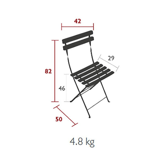 Bistro Metall Klappstuhl 6er Set Kaktus