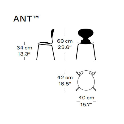 Ant™ Kinderstuhl verchromt