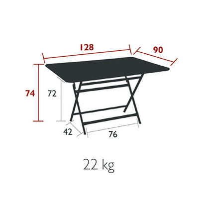 Caractère Gartentisch klappbar 190x90cm Kaktus