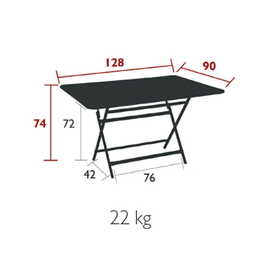 Caractère Gartentisch klappbar 190x90cm Kaktus