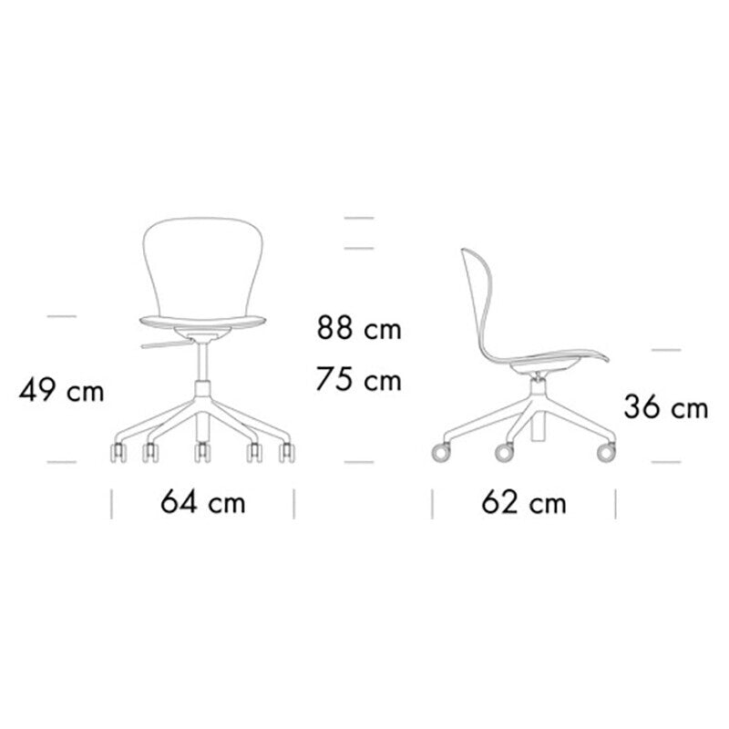S 220 DRW Drehstuhl mit Rollen