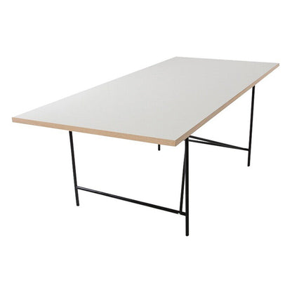 Eiermann 1 Tisch 200x90cm Gestell exzentrisch Schwarz