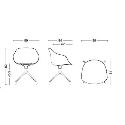 About a Chair AAC 220 2.0 Drehstuhl Gestell schwarz Schwarz