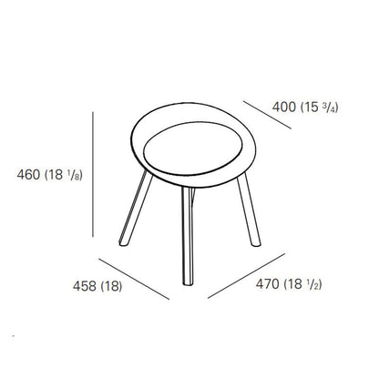 Mr Collins Hocker Schwarz