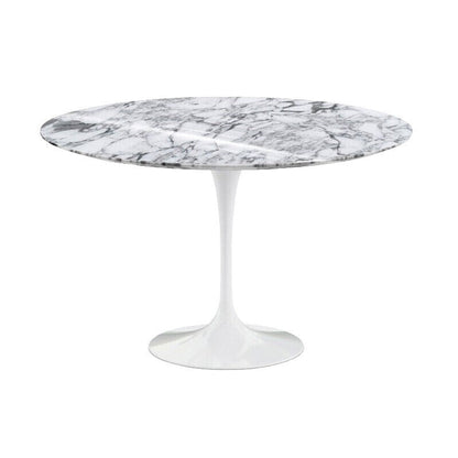 Saarinen Esstisch Ø120cm Marmor Weiß