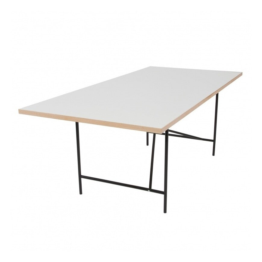 Eiermann 1 Tisch 160x80cm Gestell mittig Schwarz