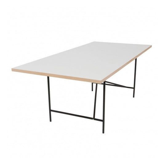 Eiermann 1 Tisch 160x80cm Gestell mittig Schwarz