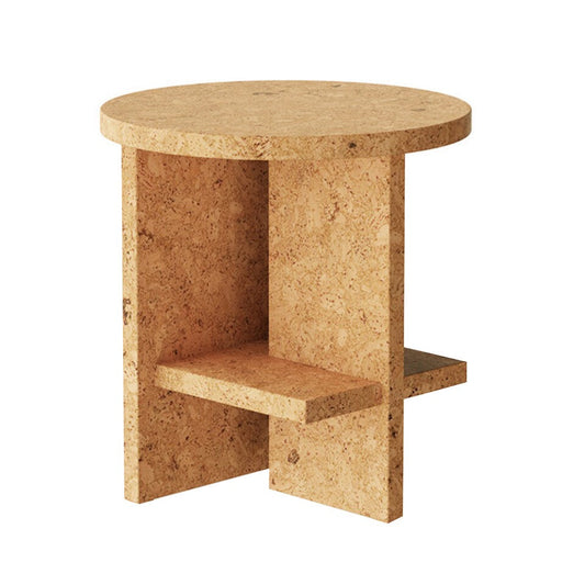 Tee Beistelltisch Kork Natur