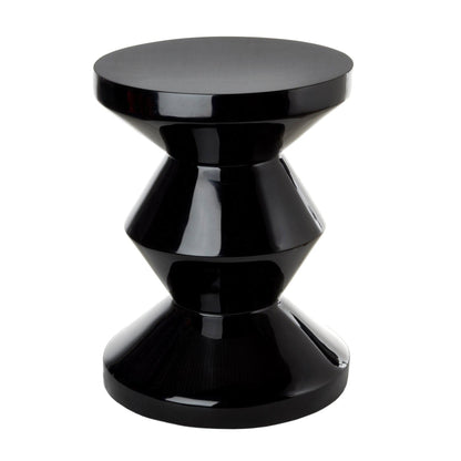 Zig Zag Hocker Schwarz