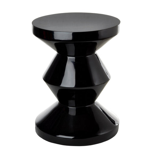Zig Zag Hocker Schwarz