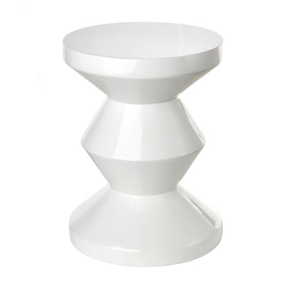 Zig Zag Hocker Weiß