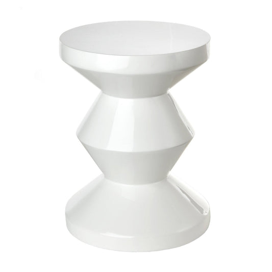 Zig Zag Hocker Weiß